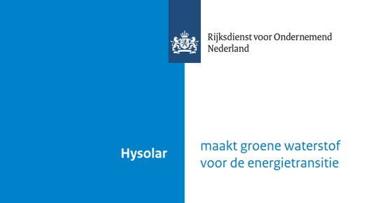 Nationale aandacht voor groene waterstof van Hysolar